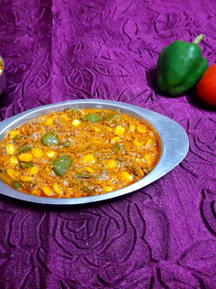 कॉर्न-कैप्सिकम मसाला(Corn-Capsicum Masala recipe in Hindi) रेसिपी मुख्य फोटो