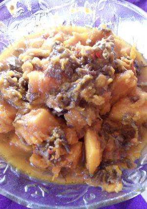 Foto resep Tumis Pedas Jamur Cendawan + Labu Kuning