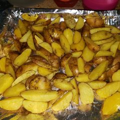 A picture of Oven baked jacket potatoes.
