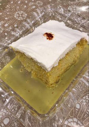 صورة لوصفة كيكة الحليب بالزعفران