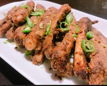 The New Way Cooking Recipe Fried Pork Ribs crisp Home Style