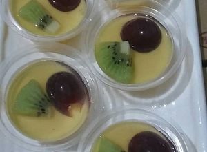 Foto resep Puding jeruk leci buah2