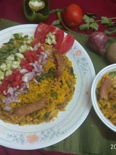मिक्स वेजीटेबल पोहा   (Mixed Vegetable Poha recipe in hindi) रेसिपी मुख्य फोटो