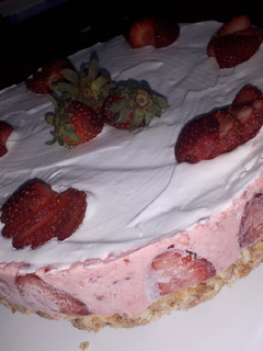 Una foto de Mousse de frutilla