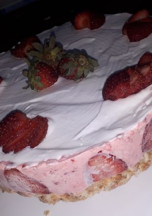 Una foto de Mousse de frutilla