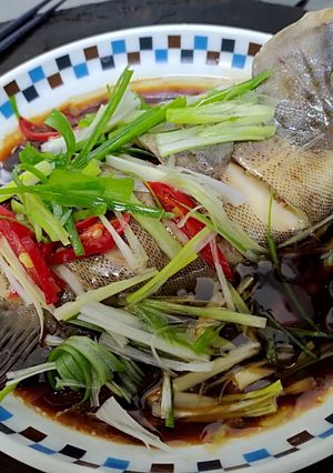 清蒸嘉誌魚 的食譜成品照片