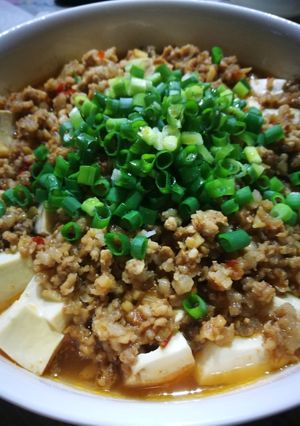 豆腐蒸肉末(微波) 的食譜成品照片