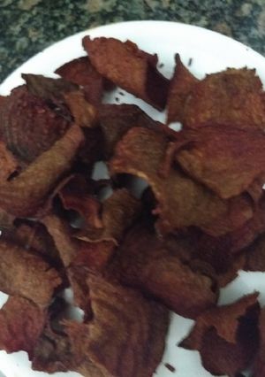 Una foto de Chips de remolacha de mí autoría 🍃