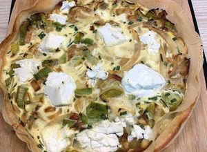 Une photo de Tarte en feuilles de brick Poireaux Chèvre frais
