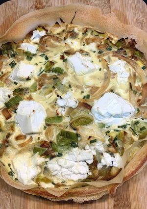 Une photo de Tarte en feuilles de brick Poireaux Chèvre frais