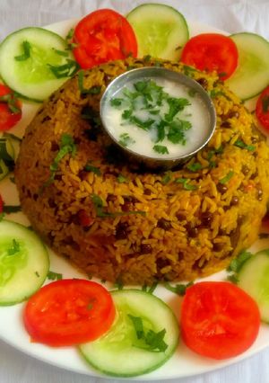 A picture of Masoor Dal pulao.