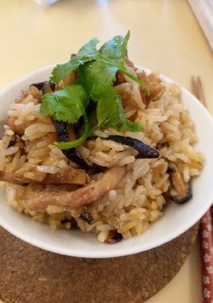 電鍋油飯 的食譜成品照片