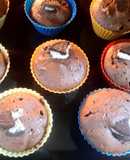 Muffins de chocolate con oreo