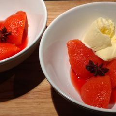 A picture of Poached Quinces.