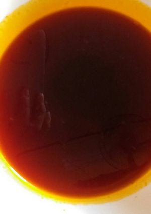 Hình của món Tinh dầu gấc ôliu.