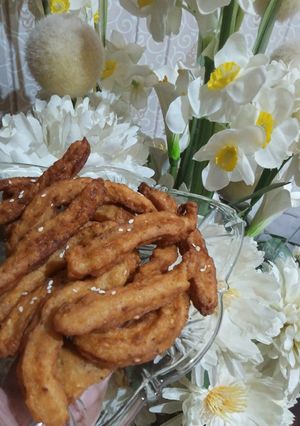 A picture of Savory crispy potato churros.