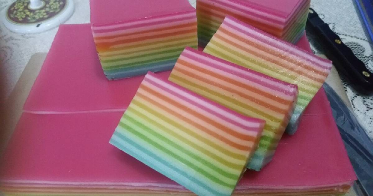 Resep Lapis Rainbow Oleh Tiolina Cookpad