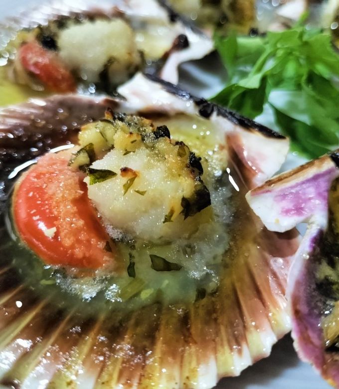 Foto principal de Vieiras al ajillo en airfryer
