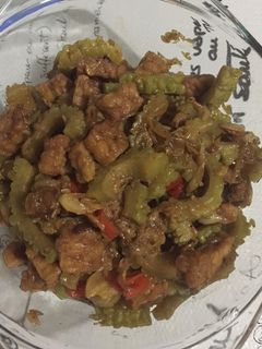 Foto resep Tumis Pare udang rebon dan tempe