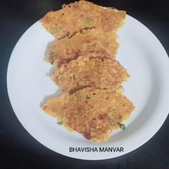 A picture of Barley flour chilla.