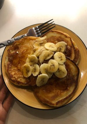 Una foto de Banana pancakes🥞😋