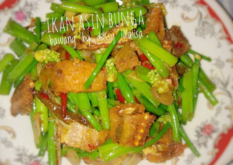 Ikan asin bunga bawang