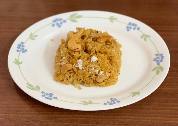 Steps to Prepare Quick Narali bhat/sweet coconut rice