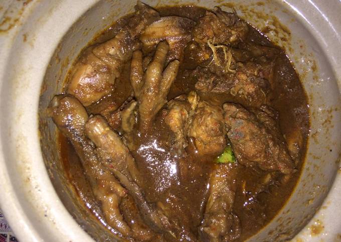 Ayam kecap kuah kental