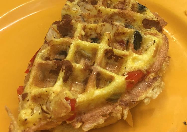 Simple Way to Make Homemade “Wallet” (waffle/omelette)