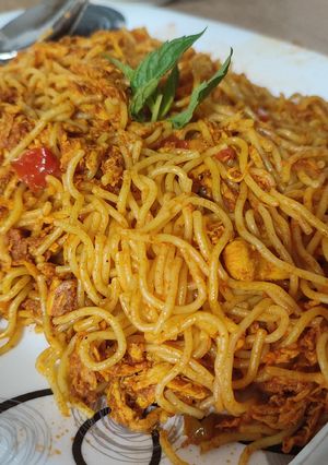 عکسی از دستور ماکارونی با مرغ