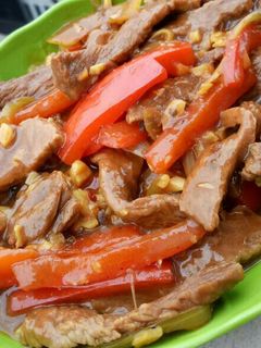 Foto resep Daging cah paprika