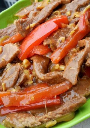 Foto resep Daging cah paprika