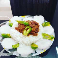A picture of Rajma Rice.