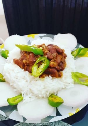 A picture of Rajma Rice.