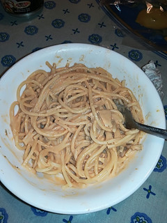 Una foto de Spaghetti con almejas