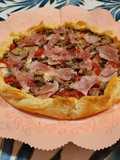 Torta salata prosciutto e funghi