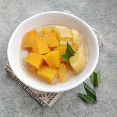 A picture of Kolak singkong labu kuning.
