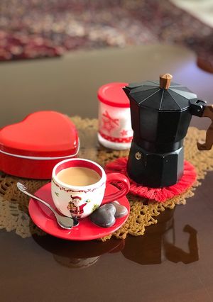 عکسی از دستور اسپرسو و شير خوشمزه با موكوپات
