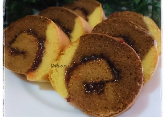 Bolu gulung tiramisu