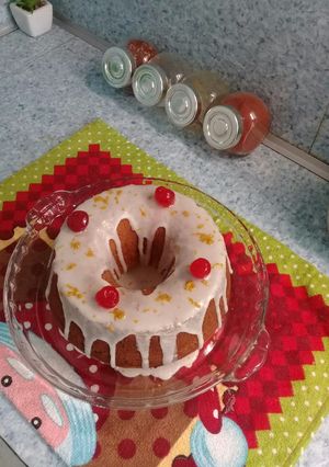 Una foto de Bizcocho de vainilla con pasas