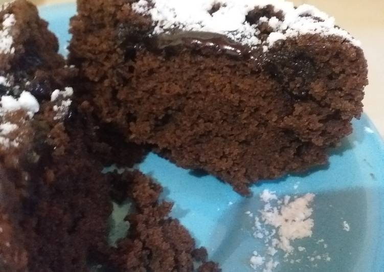 Resep Choco lava cake (no oven, no mixer, no egg) Anti Gagal