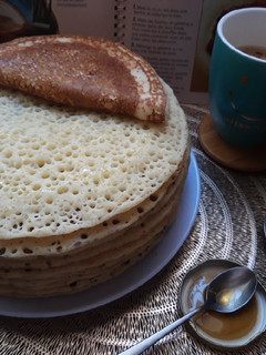 صورة لوصفة بغرير بنكهة العسل🥞🍯