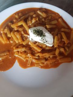 Zöldbab pörkölt recept fotója