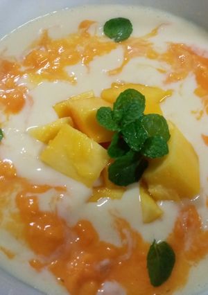 Mango custard রেসিপির প্রধান ছবি