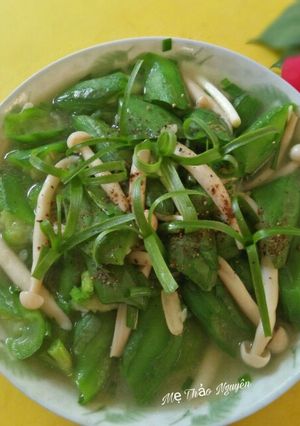 Hình của món Mướp Khía Xào (Chay).