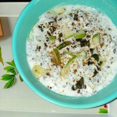 A picture of Pears curd with chia seeds.