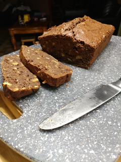 A picture of Chocolate Walnut Banana Bread.