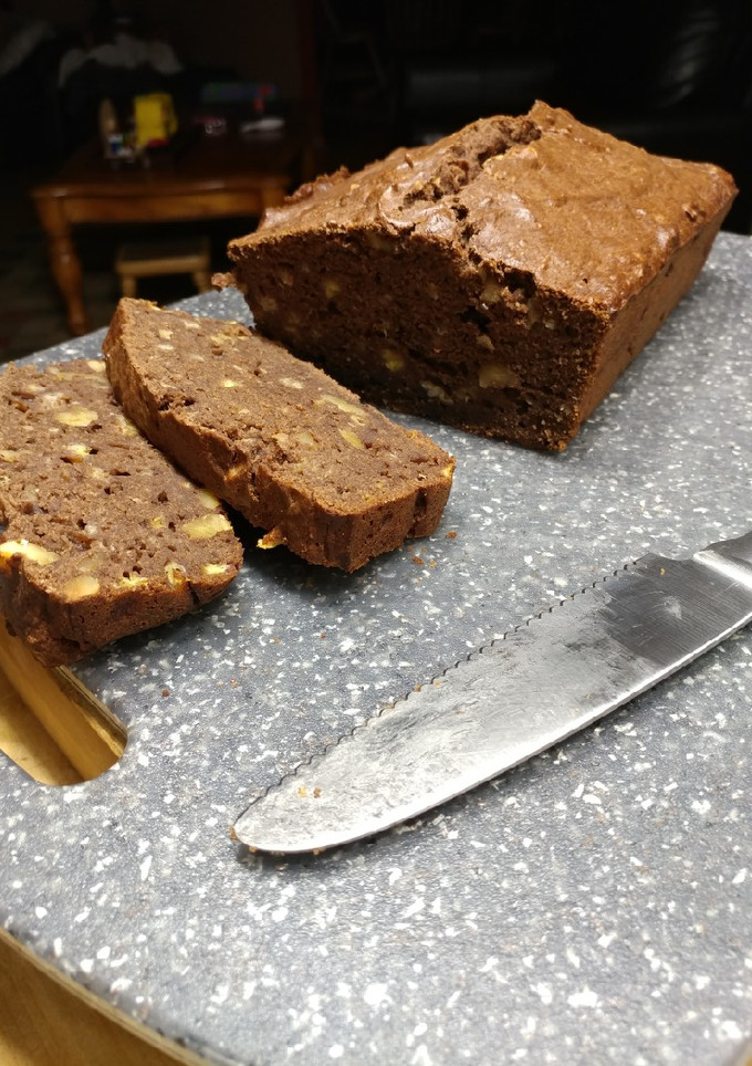 A picture of Chocolate Walnut Banana Bread.
