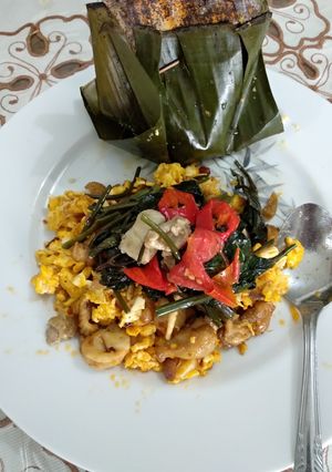 Foto resep Orak Arik Telur Kulit Ayam Praktis #Keto #Debm