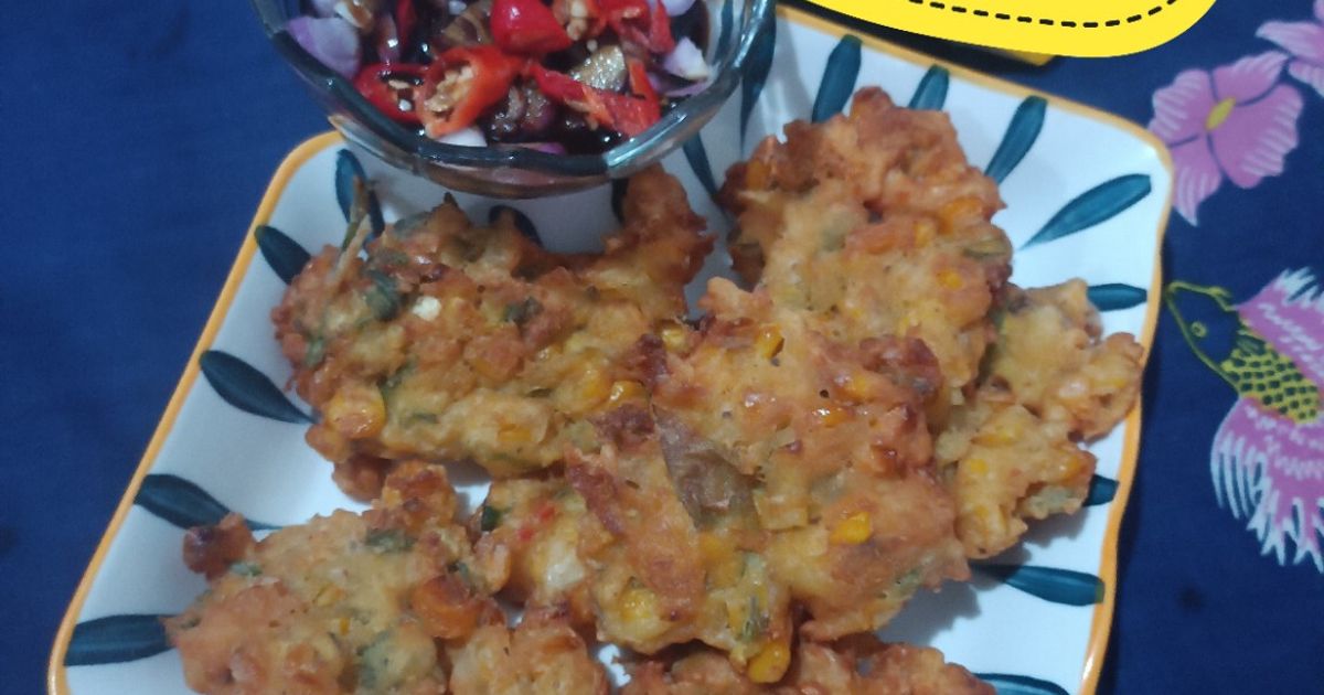 Perkedel Jagung feat Sambal Kecap
